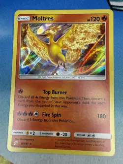Moltres 19/181 Team Up Holo Rare 2019 Pokemon - Image 1