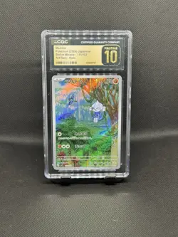 Pokemon Meditite Art Rare Holo CGC 10 111/102 Sv7 Stellar Miracle Japanese - Image 1