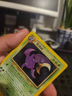 GERMAN Pokemon Crobat (Iskbat) 4/64 Neo Revelation Holo Rare MP SWIRL - Image 5