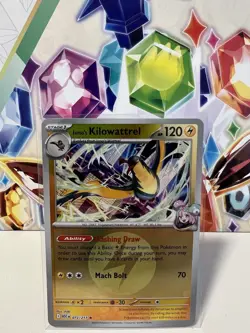 Iono’s Kilowattrel 072/217 Energy Reverse Holo Rare - Pokemon Ascended Heroes NM - Image 1