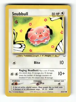 Snubbull - 55/64 - Neo Revelation - Pokemon - Common - NM - Image 1
