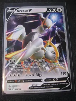 ARCEUS V 2022 Pokemon Sword and Shield Brilliant Stars #122 Non-Holo URR Mint - Image 1