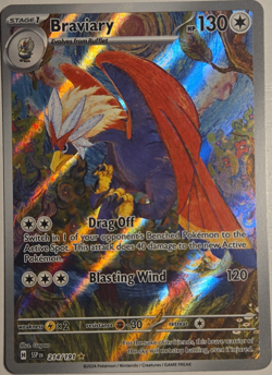 Braviary 214/191 Sv08 Surging Sparks Full Art Holo Illustration Rare Eng - Image 1