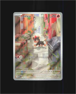 Litleo 139/132 Illustration Rare Mega Evolution Pokemon Near Mint - Image 1