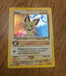 Pokemon TCG Pichu 1st Edition Neo Genesis Holo Rare 12/111 30 HP English 2000 - Image 1