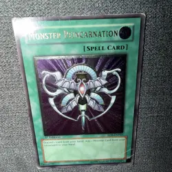 YUGIOH MONSTER REINCARNATION ULTIMATE RARE RDS-EN045 1ST EDITION Moderate PLAYED - Image 4