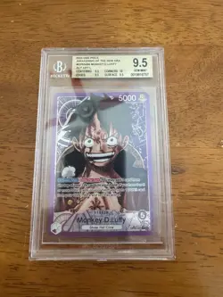 OP05-060 Monkey.D.Luffy Alt Art Leader Awakening of the New Era BGS 9.5 - Image 1