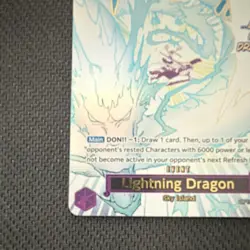 Bandai Lightning Dragon OP15-077 Rare Alternate Art Foil Sky Island Event EN - Image 3