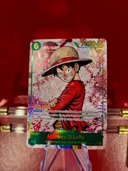 Monkey D Luffy OP13-118 SEC RED Alt Art One Piece Carrying On His Will English - Image 3