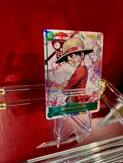 Monkey D Luffy OP13-118 SEC RED Alt Art One Piece Carrying On His Will English - Image 4