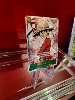 Monkey D Luffy OP13-118 SEC RED Alt Art One Piece Carrying On His Will English - Image 5