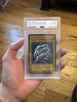 2002 Blue-Eyes White Dragon SDK-001 Ultra Rare PSA 4 VG-EX - Image 1
