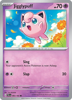 🔥 JIGGLYPUFF 083/193 COMMON PALDEA EVOLVED POKEMON NM/M NISHIDA 🔥 - Image 1