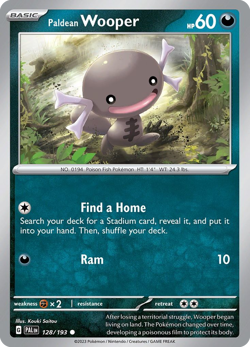 🔥 PALDEAN WOOPER 128/193 COMMON PALDEA EVOLVED POKEMON NM/M SAITOU 🔥 - Image 1