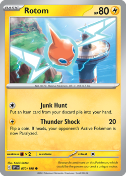 🔥 ROTOM 070/198 COMMON SCARLET & VIOLET POKEMON NM/M 🔥 - Image 1
