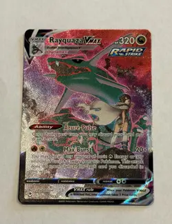 Pokemon TCG Rayquaza VMAX Holo Ultra Rare - Image 1