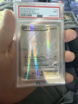 Pokemon PSA 9 2014 XY Phantom Forces Dialga EX 122/119 Secret Rare Holo - Image 1