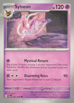 🔥 SYLVEON 022/064 UNCOMMON SHROUDED FABLE POKEMON NM/M KUROIMORI 🔥 - Image 2