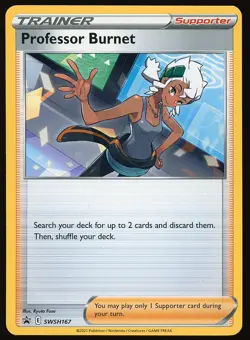 Professor Burnet NM Black Star Promo SWSH167 Pokemon TCG - Image 1