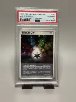 Pokemon TCG Multi Energy 042/ADV-P Autumn Battle Road Holo JPN 2003 PSA 10 SWIRL - Image 1