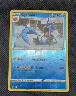 Gyarados 040/192 HOLO Rare Rebel Clash Pokemon Reverse Holo LP - Image 1