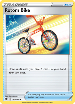 🔥 ROTOM BIKE 063/073 UNCOMMON CHAMPION'S PATH POKEMON NM/M GRAPHICS 🔥 - Image 1
