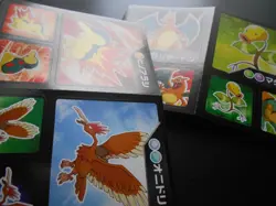 Pokemon Card Coris Promo Non Holo Sticker x2 Charizard Gyarados etc #3986 - Image 4
