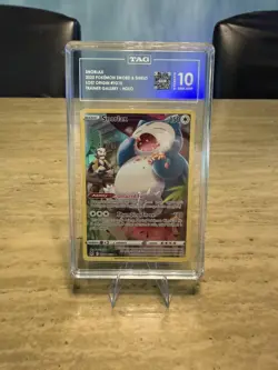 TAG GEM MINT 10 Snorlax 2022 Pokemon TG10 Lost Origin Pokemon - Image 1