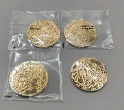 Pokemon TCG Charizard Ultra Premium Collection UPC Metal Gold Coin NEW Lot of 4 - Image 1