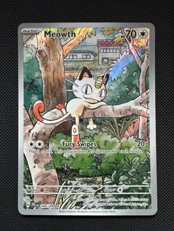 Meowth 106/094 Phantasmal Flames Pokemon Near Mint - Image 1