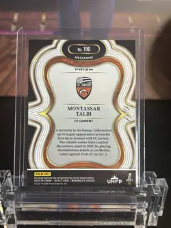 2025/26 Select Ligue 1 Mezzanine Prizm Montassar Talbi One of One 1/1 #190 - Image 2