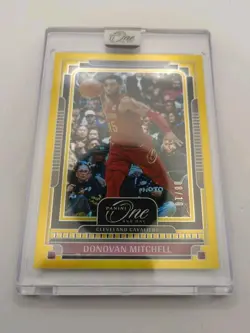 Donovan Mitchell 2024-25 Panini One and One #24 Gold /10 Cavaliers sealed - Image 1