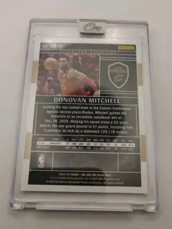 Donovan Mitchell 2024-25 Panini One and One #24 Gold /10 Cavaliers sealed - Image 4