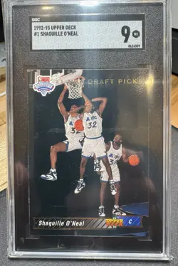 1992-93 Upper Deck - Shaquille O'Neal #1 (RC) SGC 9 Mint - Image 1
