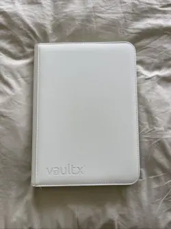 Vault x 9 Pocket Exo-Tec Zip White Edition Binder for 360 Trading Card - Image 1