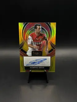 2025-26 Panini Select Ligue 1 Ludovic Giuly Gold Auto /5 - Image 1