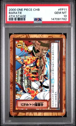 2000 Japanese One Piece CHB Baratie FP11 PSA 10 GEM MINT 4th Stage - Image 3