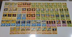 Lot of 65 WOTC Vintage Pokemon Cards Unlimited No Holo-Base-Fossil-Jungle NM-HP - Image 1