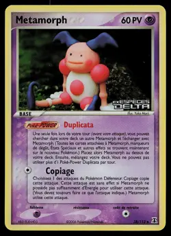 Pokemon Card - Ditto Mr. Mime Delta Species French 38/113 Reverse Holo Stamped - Image 1