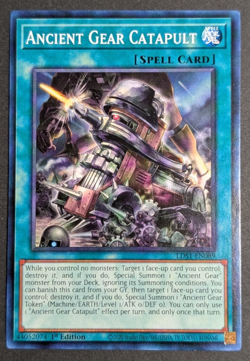 Yugioh TCG Card -1x Ancient Gear Catapult - LDS1-EN089 - NM/LP, 1st Edition 2020 - Image 1
