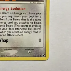 Eevee Pokemon TCG Card EX Unseen Forces Regular 55/115 2005 - Image 5