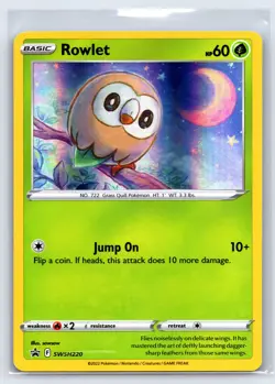 Rowlet - Holo Promo SWSH: Sword & Shield Promo Cards SWSH220 NM - Image 1