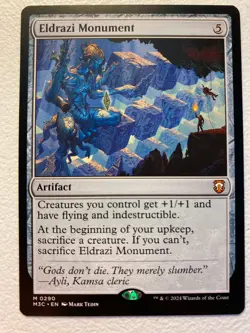 MTG 1x Eldrazi Monument # 290 Commander Modern Horizons 3 Magic Gathering x1 NM - Image 1