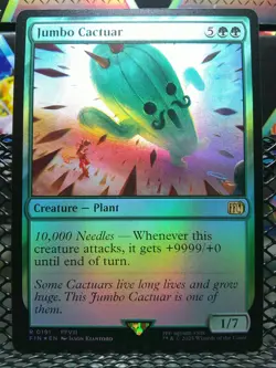 Jumbo Cactuar Final Fantasy Foil 191 NM - Image 1
