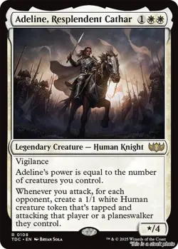MTG Adeline, Resplendent Cathar 108 Commander: Tarkir: Dragonstorm NM Magic - Image 1
