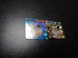 Pokemon GB Pocket Mini Card Prism Holo Eevee x2 #5746 - Image 3