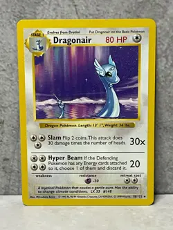 Pokemon Base Shadowless DRAGONAIR 18/102 - Image 1