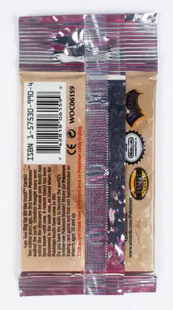 pokemon fossil booster pack long crimp factory sealed - Image 2