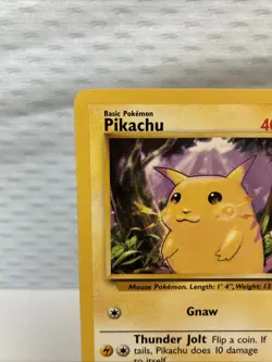 Vintage Pokemon TCG Yellow Cheek Pikachu - 58/102 Base Set 1999 WOTC NM Rare - Image 2