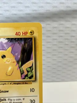 Vintage Pokemon TCG Yellow Cheek Pikachu - 58/102 Base Set 1999 WOTC NM Rare - Image 3